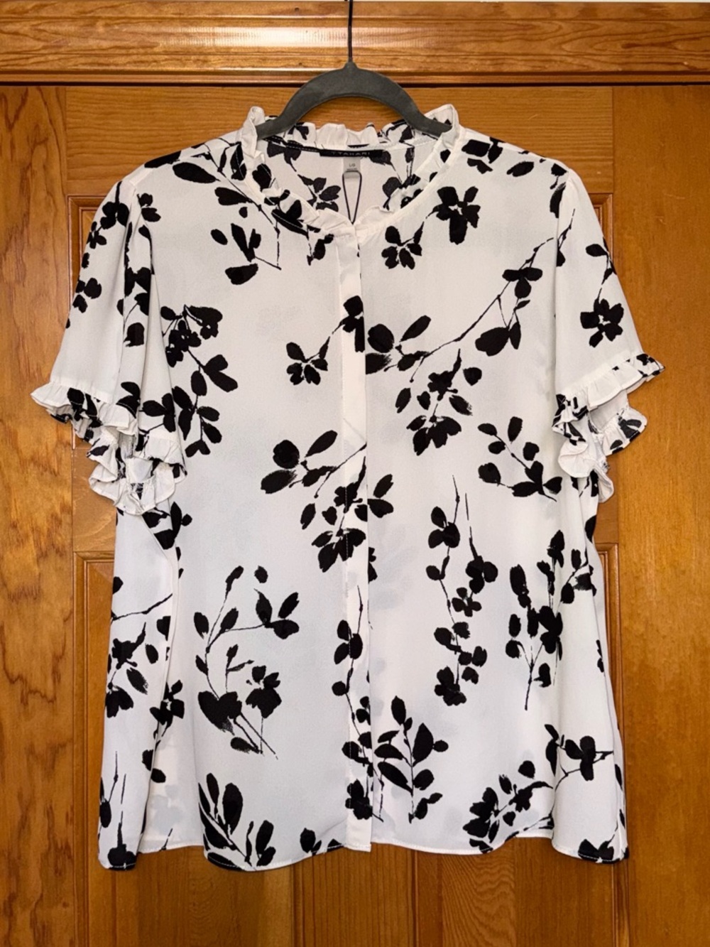 TTAHARI Floral Stamped Button Up Blouse